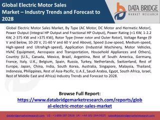 Global Electric Motor Sales Market