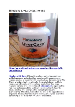 Himalaya Liv52 Detox 375 mg