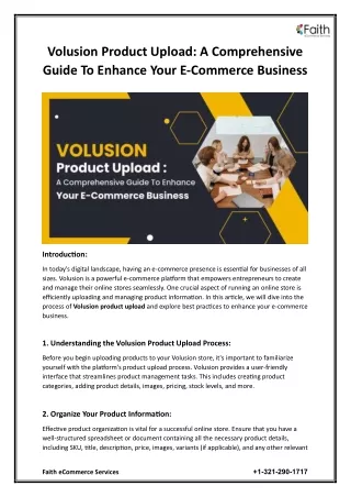 Volusion Product Upload A Comprehensive Guide To Enhance Your E-Commerce Business