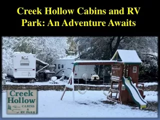 Creek Hollow Cabins and RV Park - An Adventure Awaits