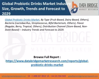 Global Probiotic Drinks Market