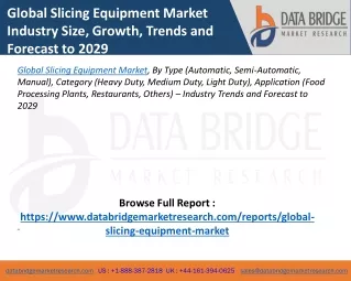 Slicing Equipment Market