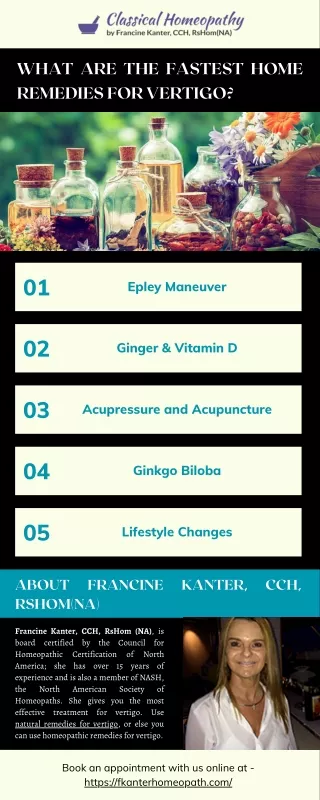 What are the Fastest Home Remedies for Vertigo