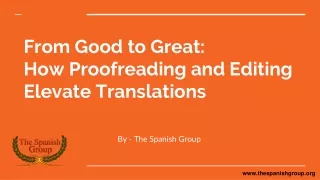 How Proofreading and Editing Elevate Translations