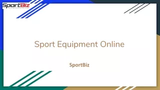 SportBiz- Sport Equipment Online