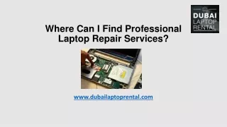 Where Can I Find Professional Laptop Repair Services?