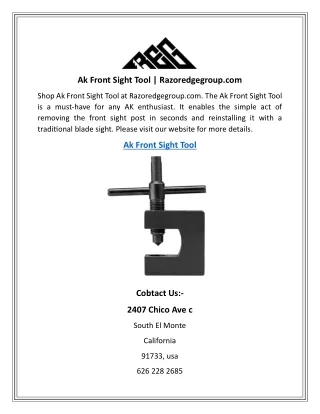 Ak Front Sight Tool  Razoredgegroup.com