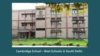 Best Schools in South Delhi