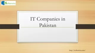 IT Companies in Pakistan