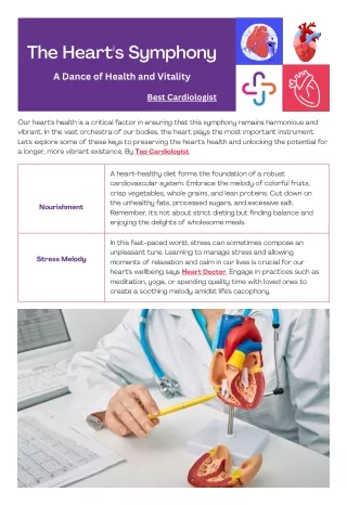 Formulae To Healthy Heart By Best Cardiologist