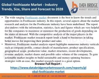 Fosthiazate - Agricultural & Animal feed