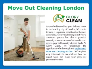 Professional Move Out Cleaning London