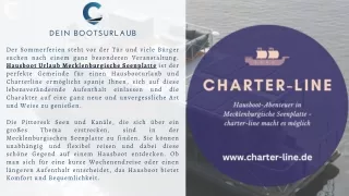 Hausboot-Abenteuer in Mecklenburgische Seenplatte – charter-line macht es möglic