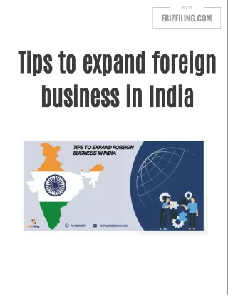 Tips to expand foreign business in India