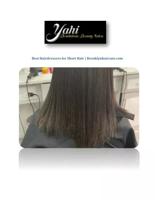 Best Hairdressers for Short Hair | Brooklynhaircuts.com