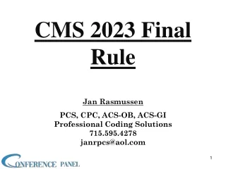 Key Changes and Updates in the CMS Physician Final Rule for 2023