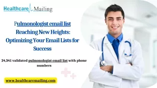 pulmonologist email list