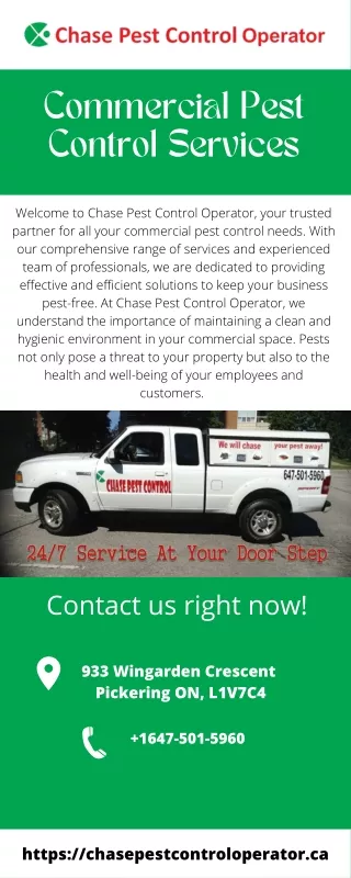 Commercial Pest Control Services