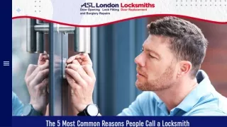 The 5 Most Common Reasons People Call a Locksmith