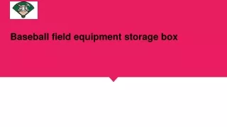 baseball Rack - Baseball field equipment storage box