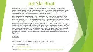 Jet Ski Boat