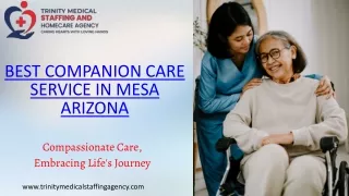 Best Companion Care Services in Mesa Arizona