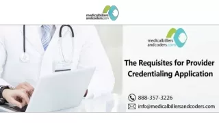 The Requisites for Provider Credentialing Application