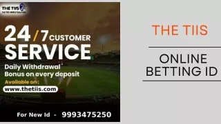 Online Cricket Id Provider | The TIIS | 99934-75250