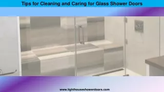 Tips for Cleaning and Caring for Glass Shower Doors