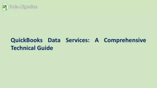 Choose The Experts Best QuickBooks Data Services Here