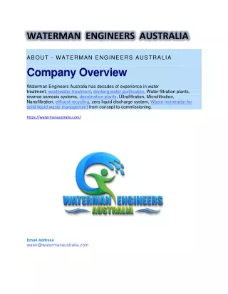 WATERMAN  ENGINEERS  AUSTRALIA