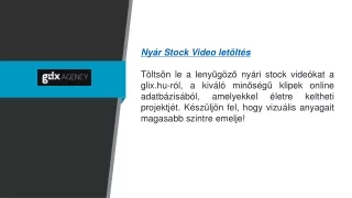 Nyár stock videó letöltés glix.hu