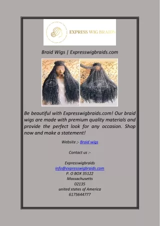 Braid Wigs Expresswigbraids.com