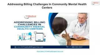 _Addressing Billing Challenges in Community Mental Health Centers Addressing Billing Challenges In Community Mental Heal