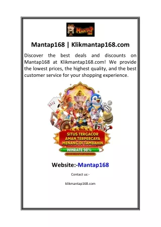 Mantap168  Klikmantap168.com