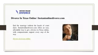 Divorce In Texas Online  Instantonlinedivorce.com