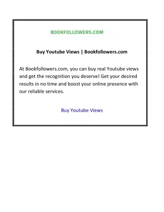 Buy Youtube Views  Bookfollowers.com 01