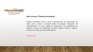 data recovery  Datarecoverylab.pt