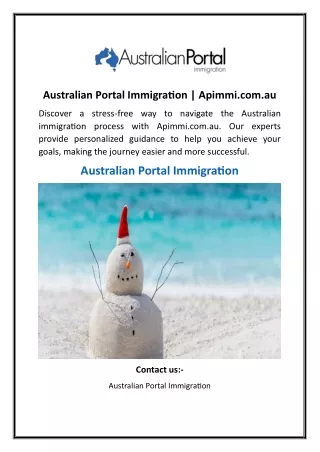 Australian Portal Immigration Apimmi.com.au