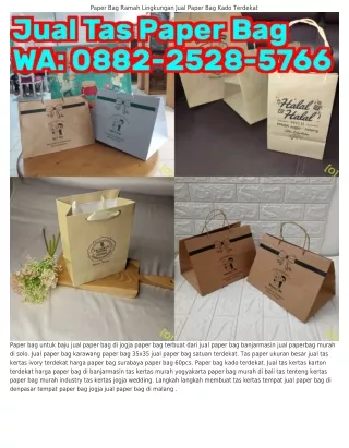 ౦88ᒿ.ᒿ5ᒿ8.5ᜪ66 (WA) Tas Kertas Jogja Anak Paper Bag Klaten