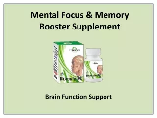 Natural Brain Function Booster Supplement