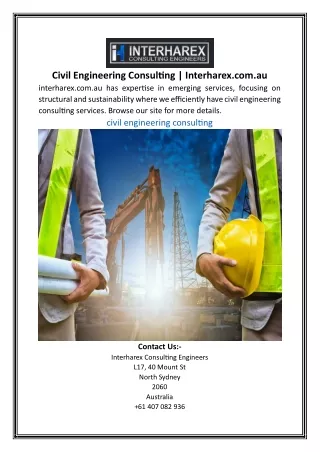 Civil Engineering Consulting Interharex.com