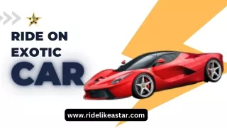 Best Rental Tour of Exotic Car Ride like a Star in Los-Angeles