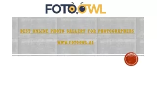 FOTOOWL is a Best Online Photo Gallery for Photographer
