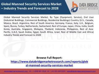 Global Manned Security Services Market