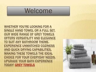 grey towels