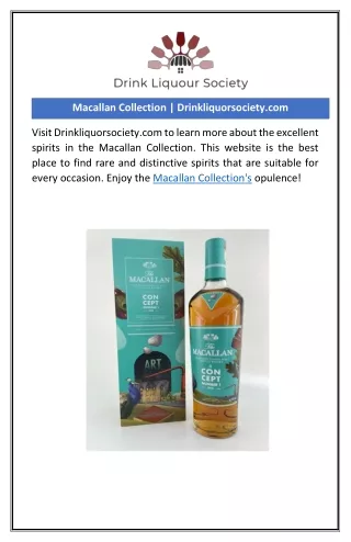 macallan collection