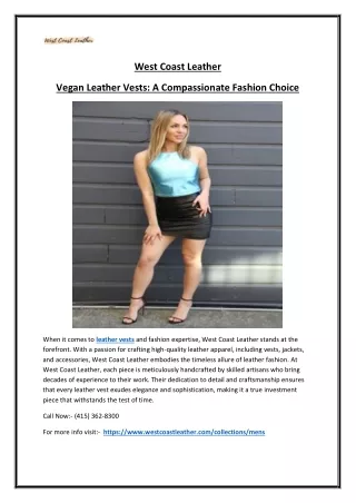 The Rise of Vegan Leather Ethical Fashion with Style