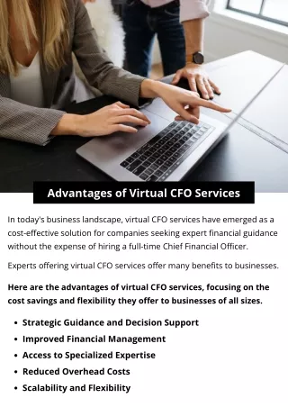 Advantages of Virtual CFO Services