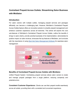 Centralized Prepaid Across Outlets_ Streamlining Salon Business with MioSalon